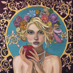 GIRL WITH AN APPLE
